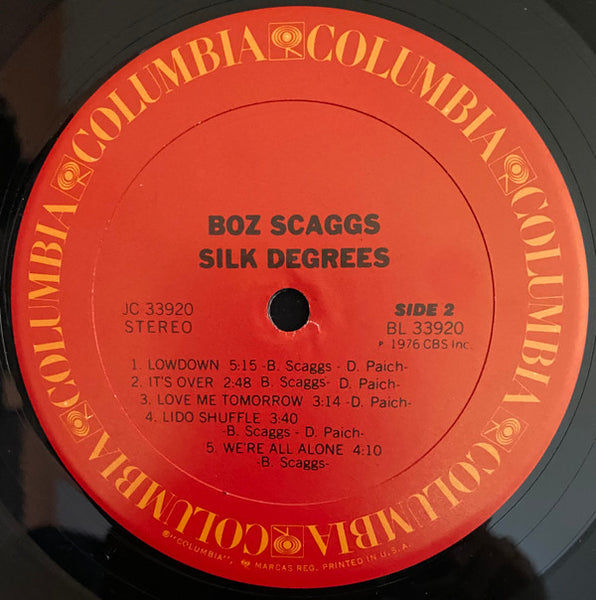 Boz Scaggs : Silk Degrees (LP, Album, RE, Gol)