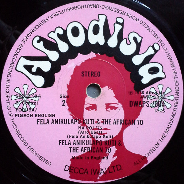Fela Kuti & Africa 70 : Yellow Fever (LP, Album)