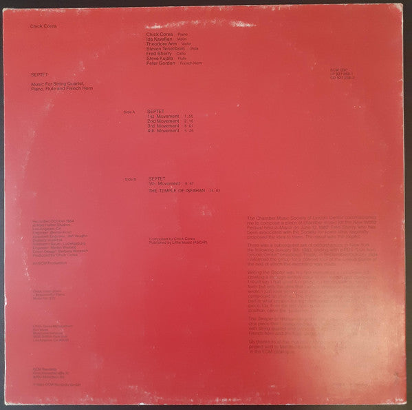 Chick Corea : Septet (LP, Album)