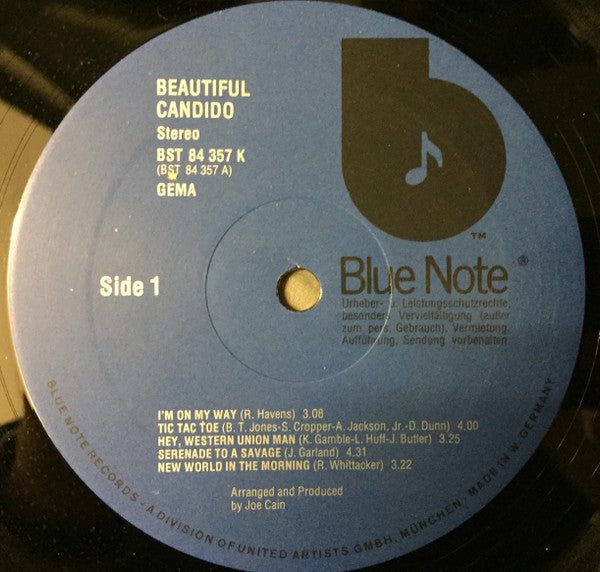 Candido : Beautiful (LP, Album, RE)