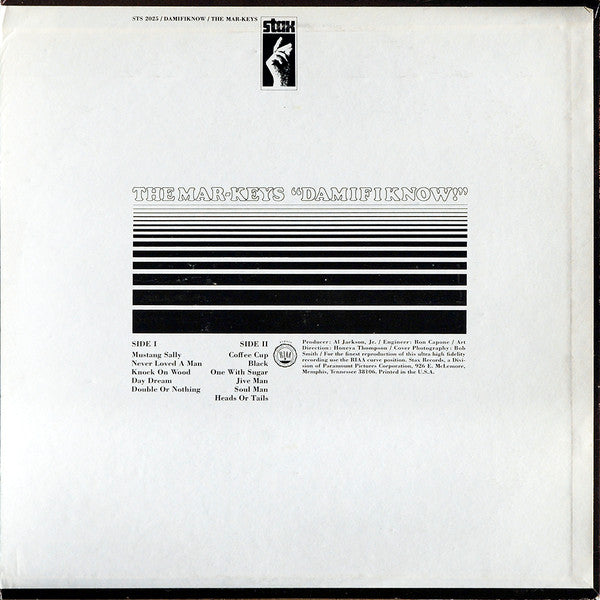 The Mar-Keys : Damifiknow! (LP, Album)
