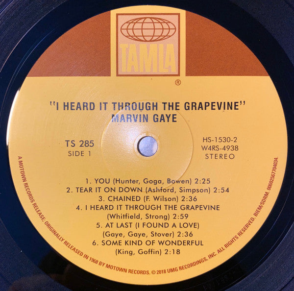 Marvin Gaye : I Heard It Through The Grapevine! (LP, Album, RE)