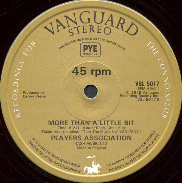 The Players Association : The Get Down Mellow Mellow Sound (12", Single)