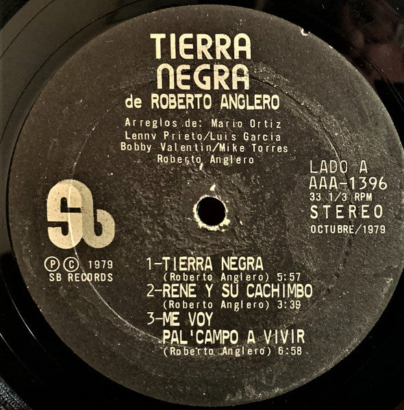 Tierra Negra (3) De Roberto Anglero* : Tierra Negra (LP, Album)