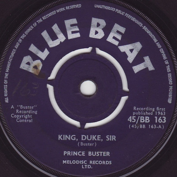 Prince Buster : King, Duke, Sir / I See Them In My Sight (7", Single)