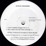 Stevie Wonder : I Ain't Gonna Stand For It / Did I Hear You Say You Love Me / All I Do / Do Like You (12", Promo)