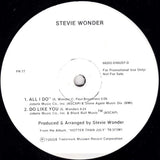 Stevie Wonder : I Ain't Gonna Stand For It / Did I Hear You Say You Love Me / All I Do / Do Like You (12", Promo)