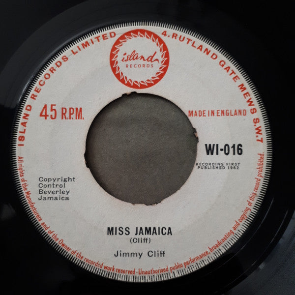 Jimmy Cliff : Miss Jamaica / Gold Digger (7", Single)