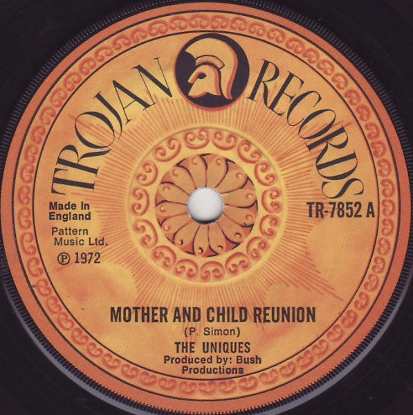 The Uniques : Mother And Child Reunion / Corner Hop (7", Single, Sol)