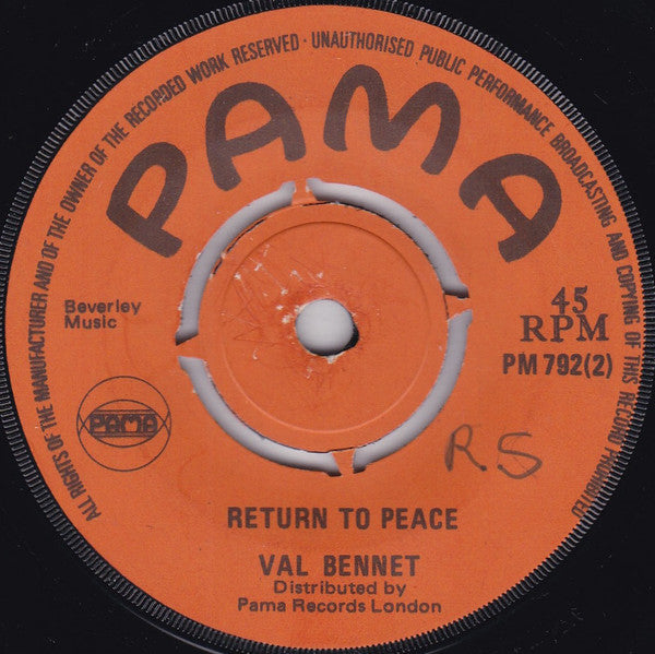 Lloyd Terrell* / Val Bennett : Birth Control / Return To Peace (7", Single)