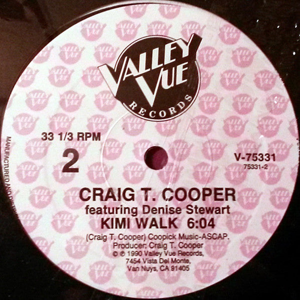 Craig T. Cooper Featuring Denise Stewart : Quality Time (12")