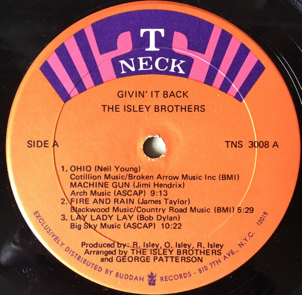 The Isley Brothers : Givin' It Back (LP, Album, RP, Gat)