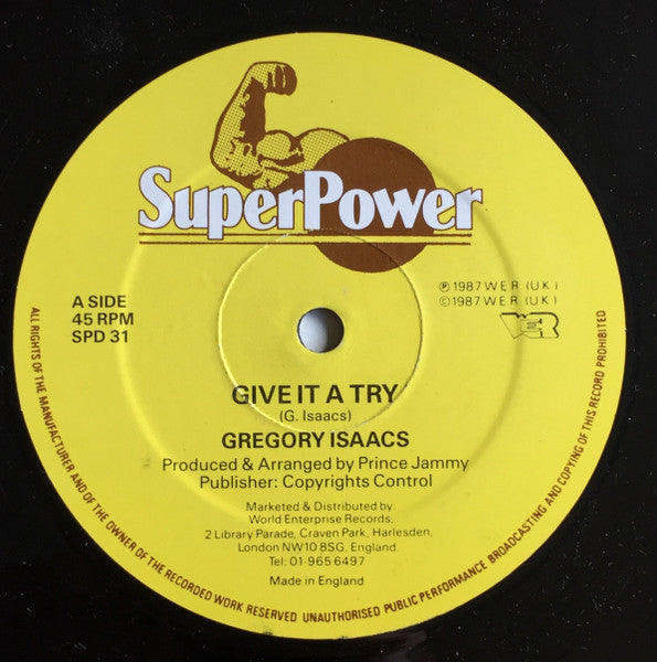 Gregory Isaacs, Dean Frazer* : Give It A Try / Dean In Chinatown (12")