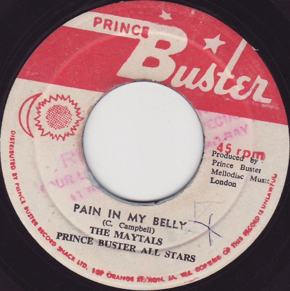 The Maytals, Prince Buster's All Stars : Pain In My Belly / Treating Me Bad (7", Single, RE)