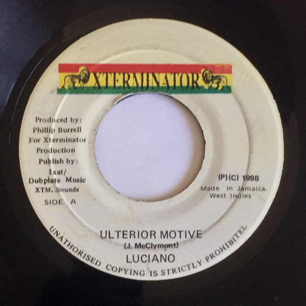 Luciano (2) : Ulterior Motive (7")