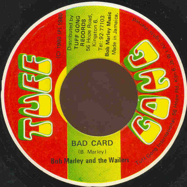 Bob Marley & The Wailers : Bad Card (7", Single)