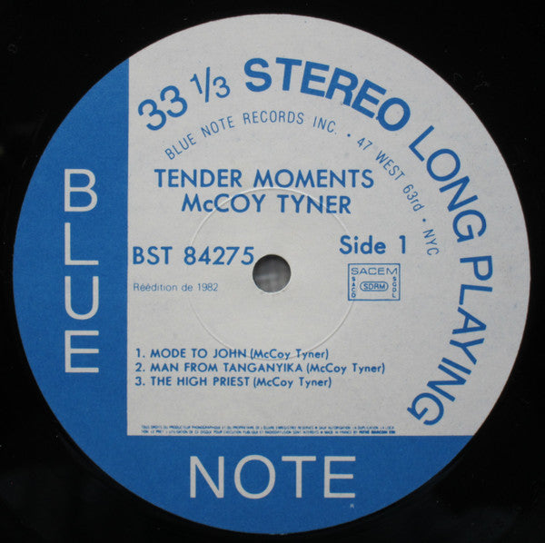 McCoy Tyner : Tender Moments (LP, Album, RE)