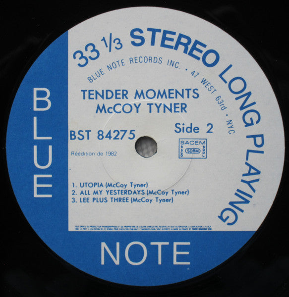 McCoy Tyner : Tender Moments (LP, Album, RE)