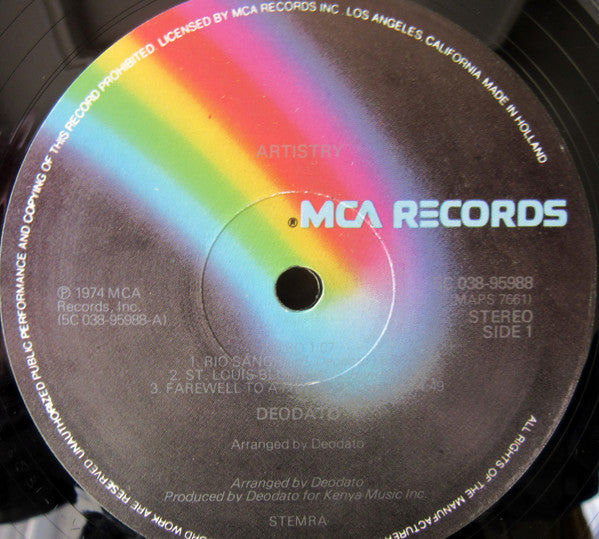 Eumir Deodato : Artistry (LP, Album, RP)