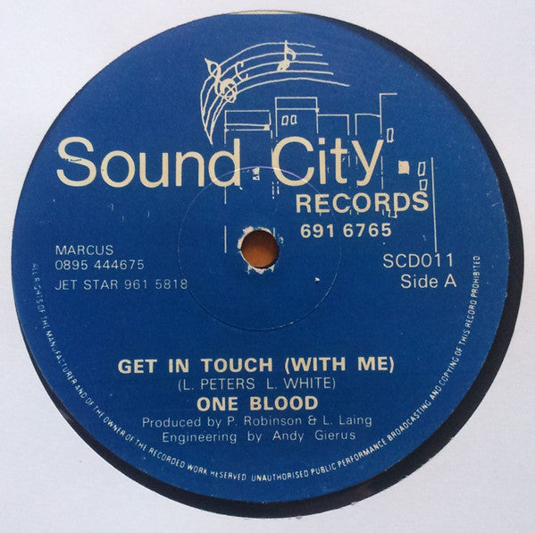 One Blood : Get In Touch (With Me) (12")