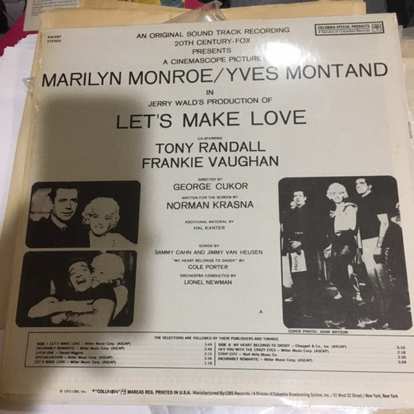 Marilyn Monroe / Yves Montand / Frankie Vaughan : Let's Make Love (LP, Album)