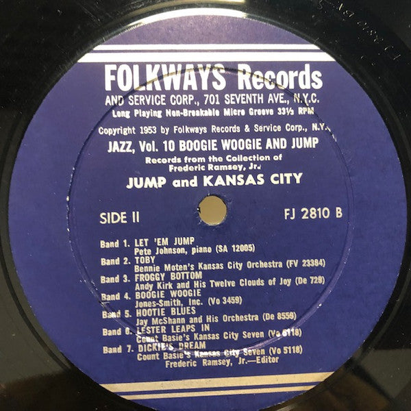 Various : Jazz Volume 10: Boogie Woogie And Jump (LP, Album, Comp, RE)