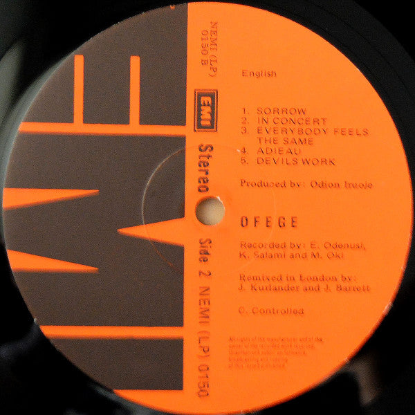 Ofege : The Last Of The Origins (LP, Album)