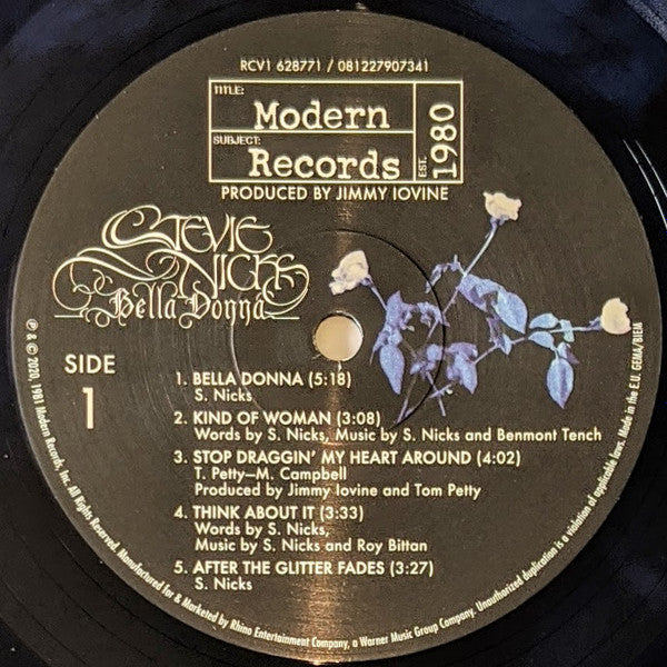 Stevie Nicks : Bella Donna (LP, Album, Club, RE, RM, Blu)