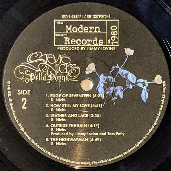 Stevie Nicks : Bella Donna (LP, Album, Club, RE, RM, Blu)