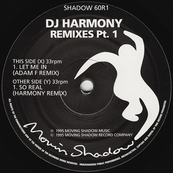 DJ Harmony : Remixes Pt. 1 (10")