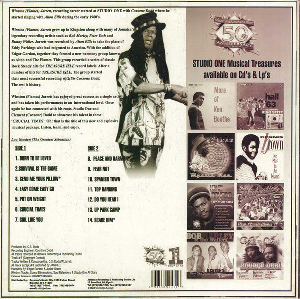 Winston Jarrett : Crucial Times (LP, Album)