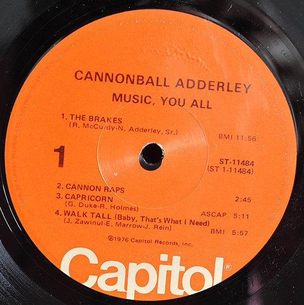 The Cannonball Adderley Quintet : Music, You All (LP, Album, Win)