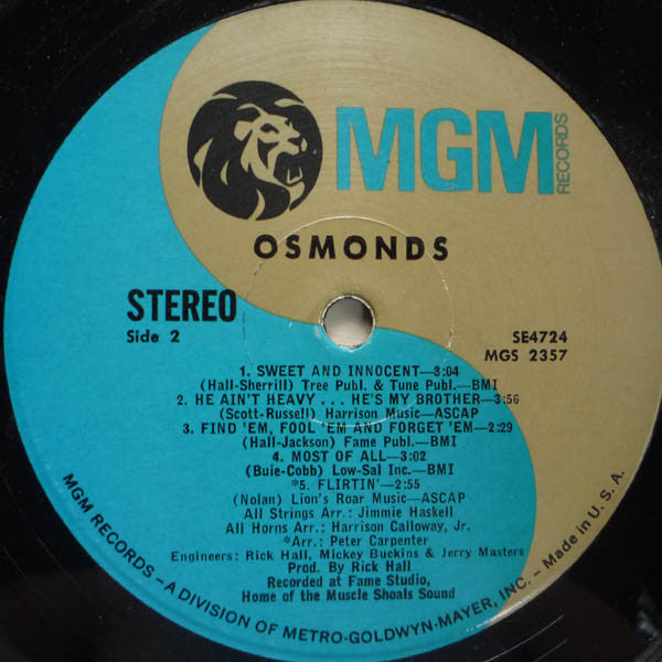 Osmonds* : Osmonds (LP, Album, MGM)