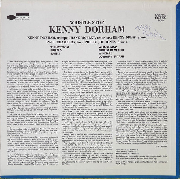 Kenny Dorham : Whistle Stop (LP, Album, RE)