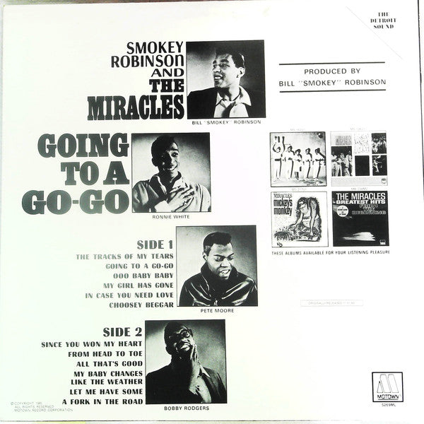 The Miracles : Going To A Go-Go (LP, Album, RE)