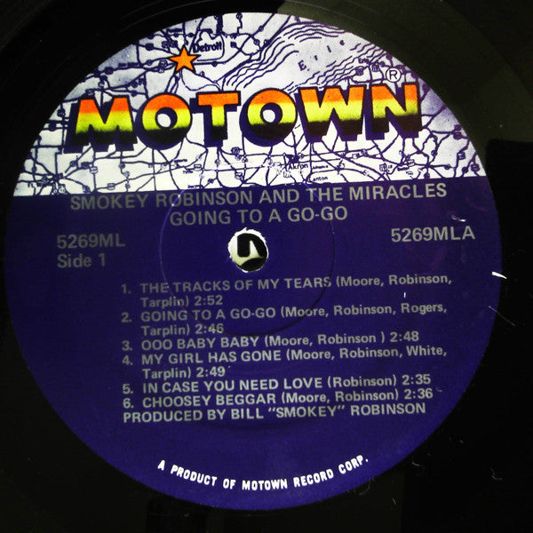 The Miracles : Going To A Go-Go (LP, Album, RE)