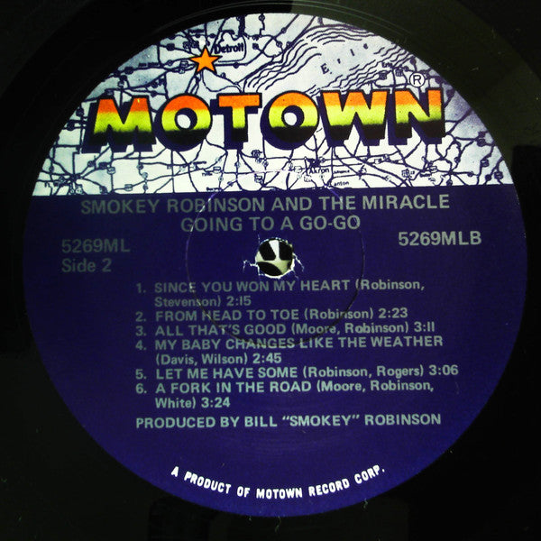 The Miracles : Going To A Go-Go (LP, Album, RE)