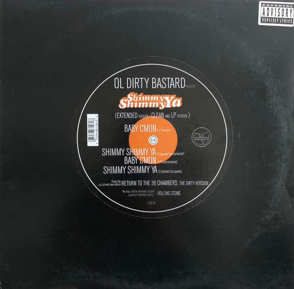 Ol' Dirty Bastard : Shimmy Shimmy Ya (12", Single)