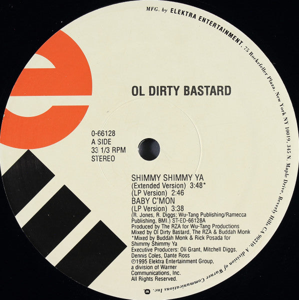 Ol' Dirty Bastard : Shimmy Shimmy Ya (12", Single)