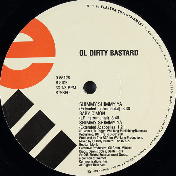 Ol' Dirty Bastard : Shimmy Shimmy Ya (12", Single)