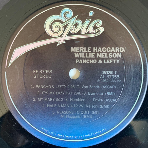 Merle Haggard / Willie Nelson : Poncho & Lefty (LP, Album, Car)