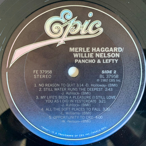 Merle Haggard / Willie Nelson : Poncho & Lefty (LP, Album, Car)