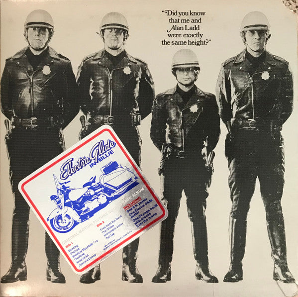James William Guercio : Electra Glide In Blue (Original Motion Picture Soundtrack) (LP, Album, All)