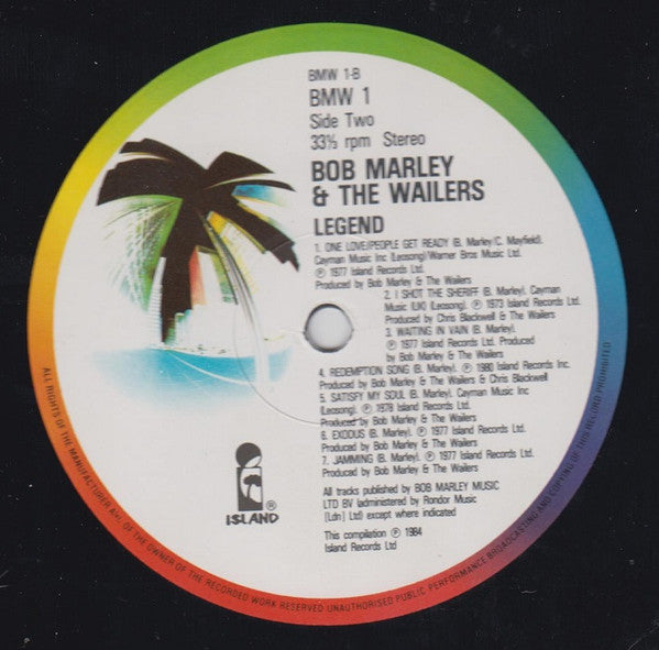 Bob Marley & The Wailers : Legend - The Best Of Bob Marley And The Wailers (LP, Comp, Pal)