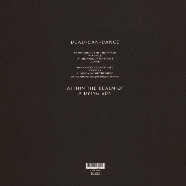 Dead Can Dance : Within The Realm Of A Dying Sun (LP, Album, RE, RM, RP)