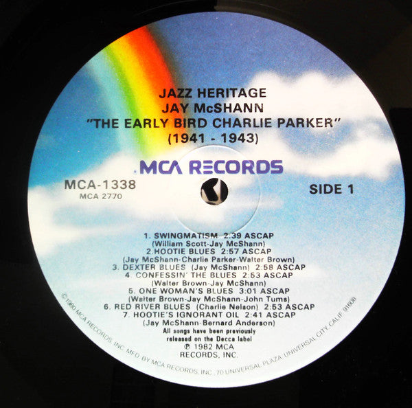 Jay McShann : The Early Bird Charlie Parker (1941-1943) (LP, Comp, Glo)