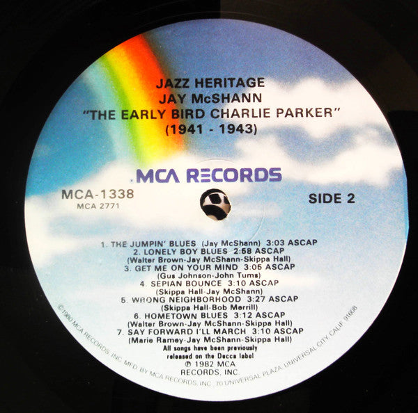 Jay McShann : The Early Bird Charlie Parker (1941-1943) (LP, Comp, Glo)