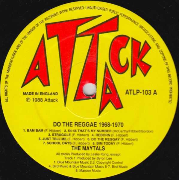 The Maytals : Do The Reggae 1966-70 (LP, Comp)