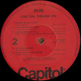 Sun (7) : Live On, Dream On (LP, Album, Los)