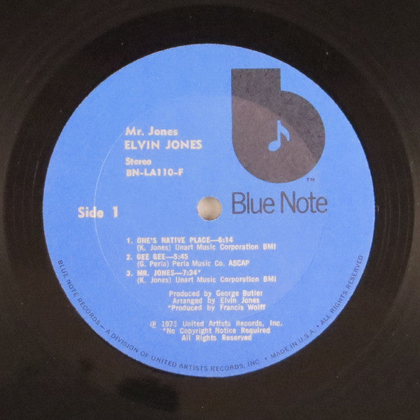 Elvin Jones : Mr. Jones (LP, Album, All)